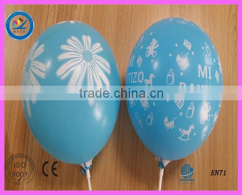 2016 hot sale 12 inch 2.8g latex printed balloon