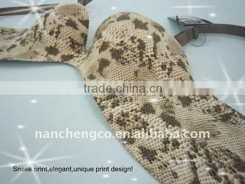 new print underwear one piece bra
