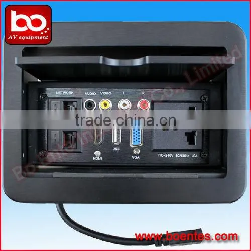 Pop Up Desktop Socket with VGA/Tabletop Power Data Outlet/Tabletop Socket