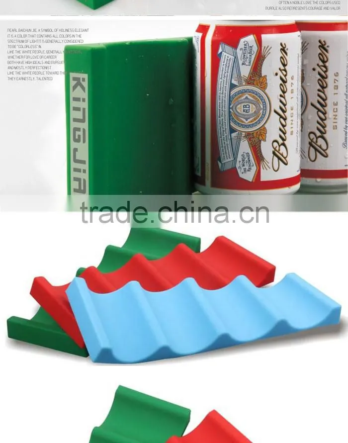 Silicone Space Saver Wine or Bottle Holder Drink Holder Stackable Beer Tray