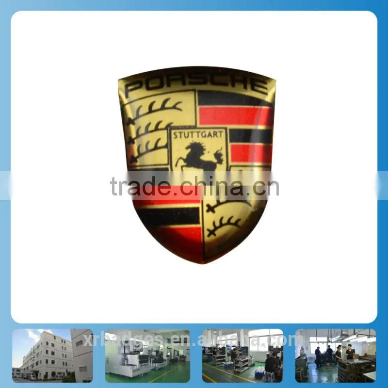 custom fashion decorative metal car label