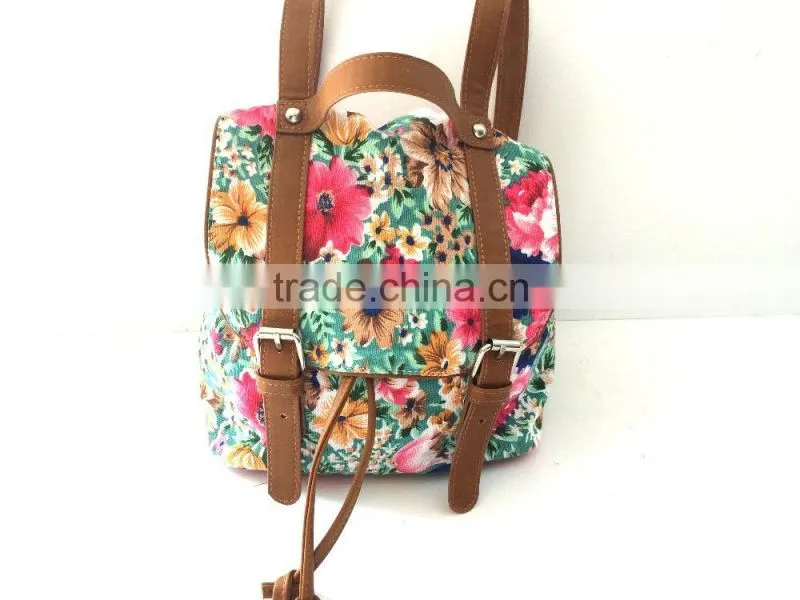 Wholesale Fashion Canvas student mini backpack