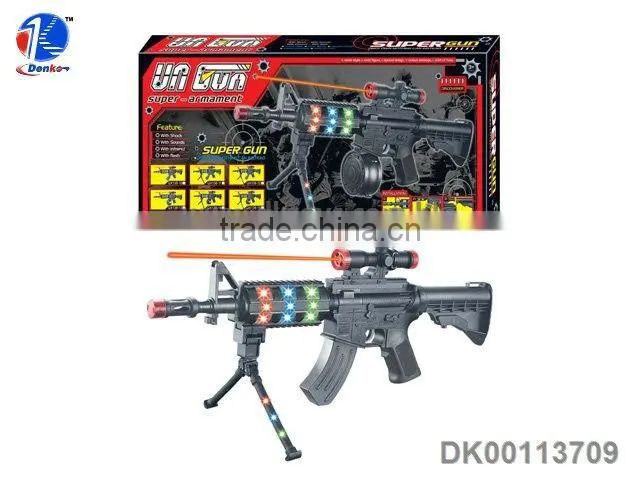 Light and Sound Vibrate B/O Gun Toys