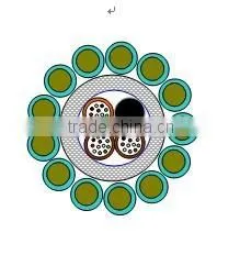 24 Cores Optical Fiber Composite Overhead Ground Wire / OPGW Cable