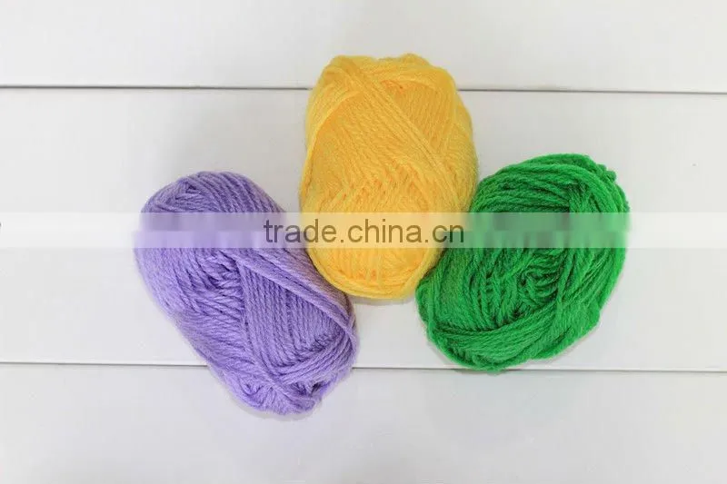 Hand knitting acrylic yarn