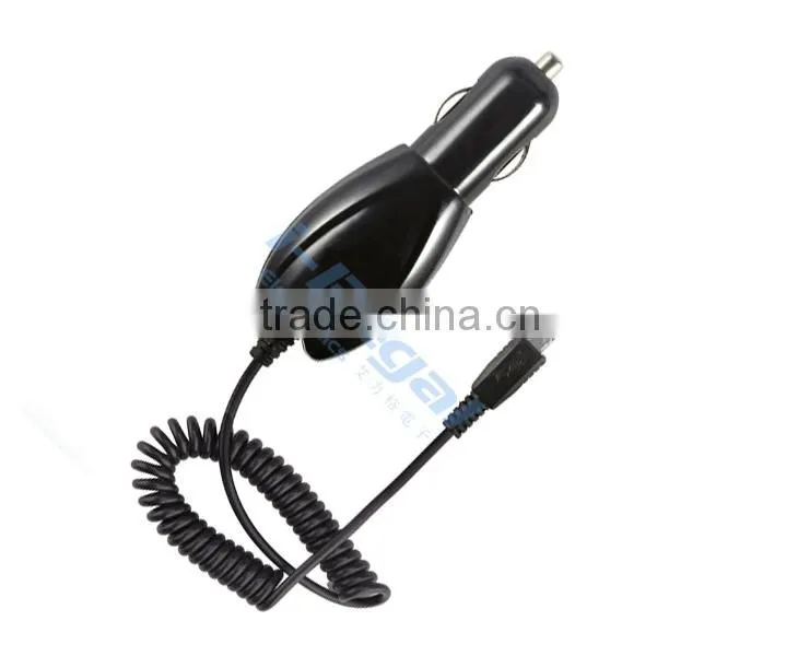 Factory direct sale micro usb Car Charger with Cable for iPhone iPad