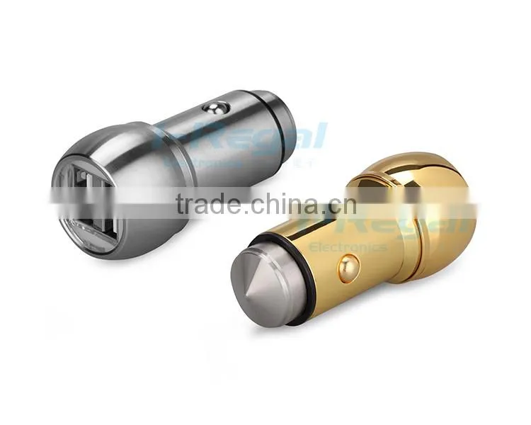 5V 2.4A multiple mobile phone usb car charger with CE&Rohs certificated