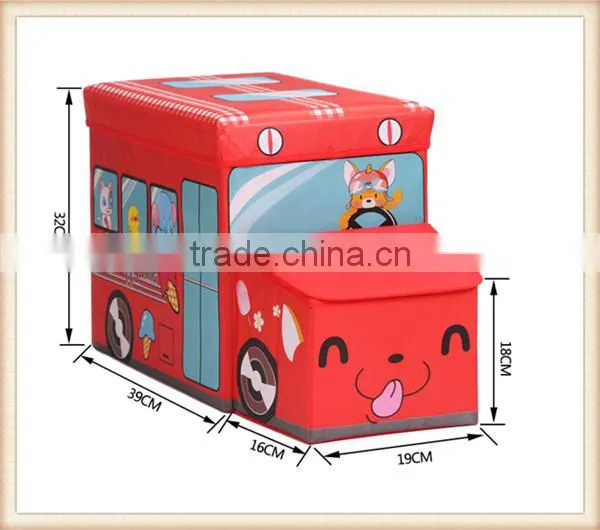 Happy car style storage box storage stool
