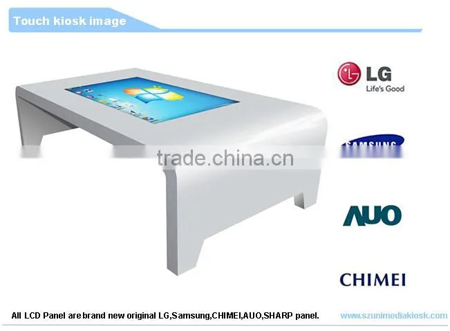 HD wifi interactive 42 inch multi touch screen table kiosk