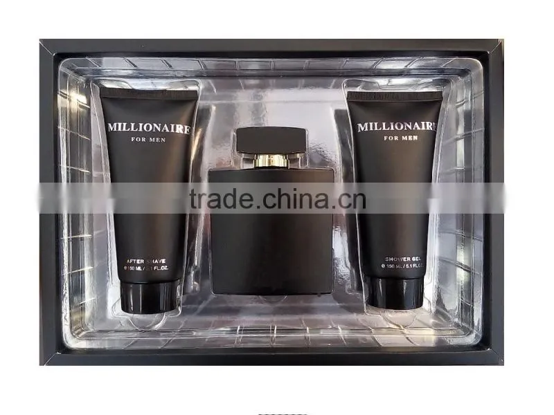 Fragrance Set: 100ml PERFUME + 170ml AFTER SHAVE BODY LOTION + 170ml SHOWER GEL TRIO GIFT SET FOR MEN