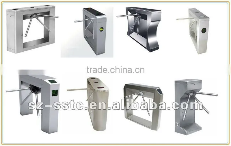 rfid access control gate OEM, ODM glass arm bridge swing turnstile barrier / hafl full height turnstile