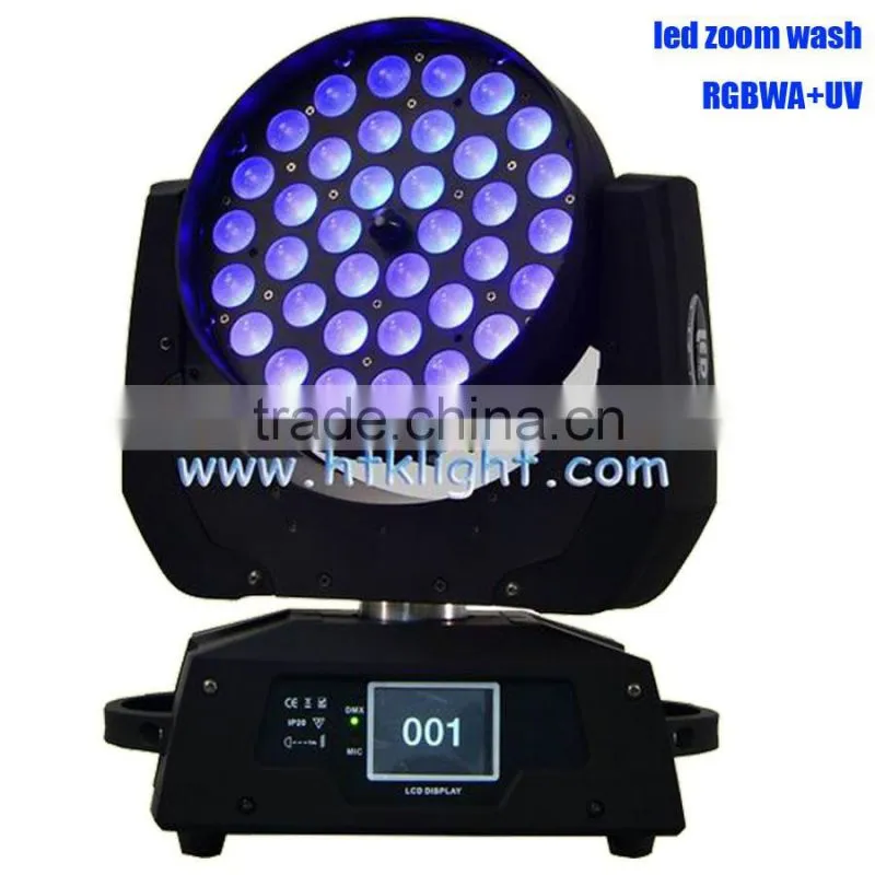 36*12W RGBWA UV 6in1 led moving head wash