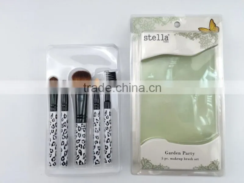 Attention! For girls 5pcs blister packing cheap makeup brush sets