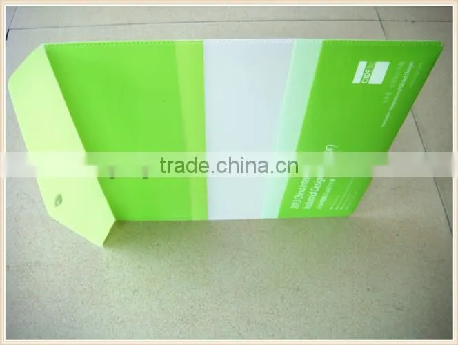 Customized design A4 hardcover plastic pockets file folder