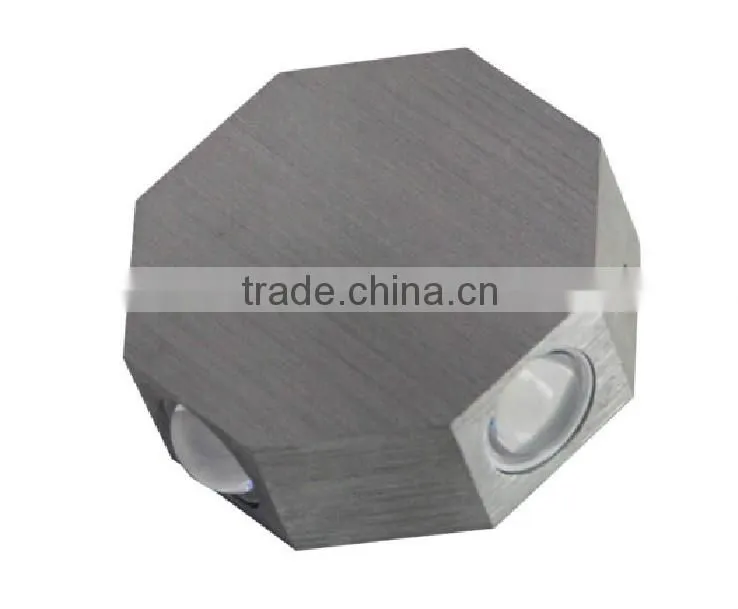 Creative aluminium 4W/8W octagon Wall led light /background led light/ Internet bar led light/KTV Wall light/Bedroom wall led