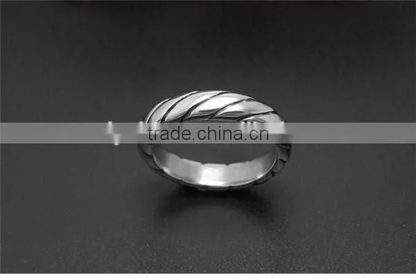 Top quality men's silver 316l stainless steel ring base