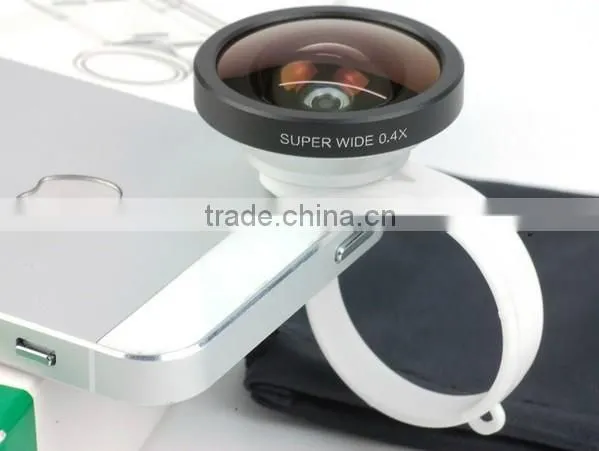 Universal Clip 235 Degree Fisheye Lens For iphone samsung htc all smartphone