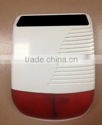 New Solar Wireless Strobe Alarm Siren with Warning Light (WL-108W)