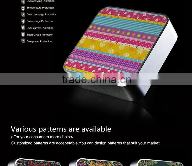 Strip Design, mini USB universal power bank for samsung galaxy tab 7800mah