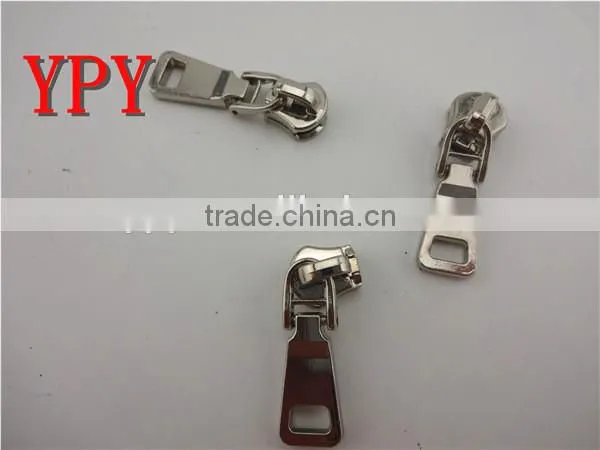 5# metal slider with puller(in Silver)