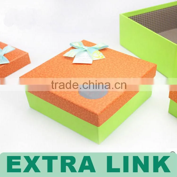 High end bright narrow &long gift box in mailbox shape
