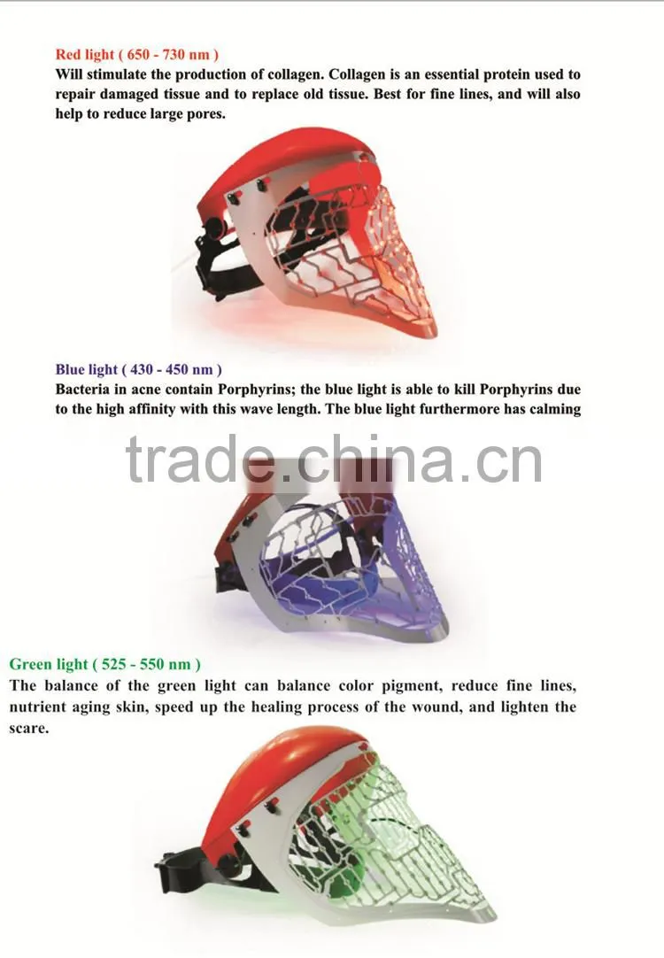 HOT sale PDT Type and Skin Tightening Pigment Removal Acne Treatment Skin Rejuvenation Wrinkle Remover Feature led face