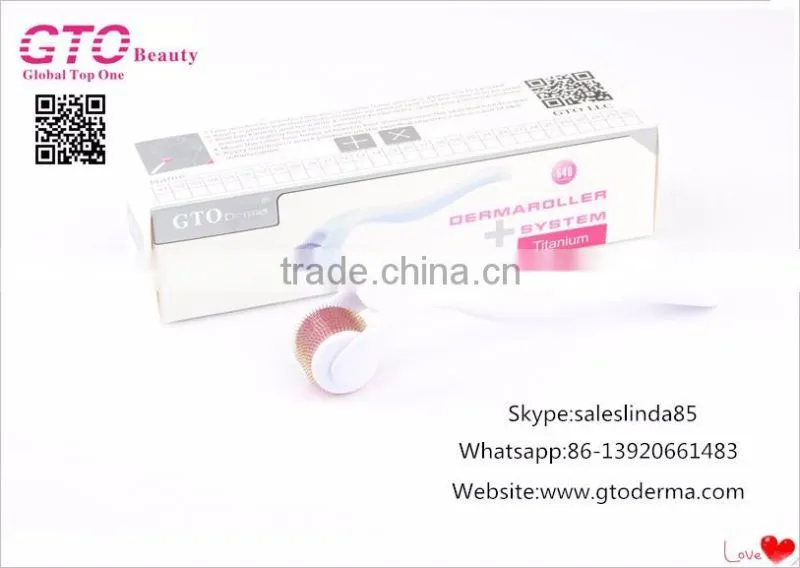 540 needles titanium micro needling derma roller dermaroller 540 for hair loss treatment