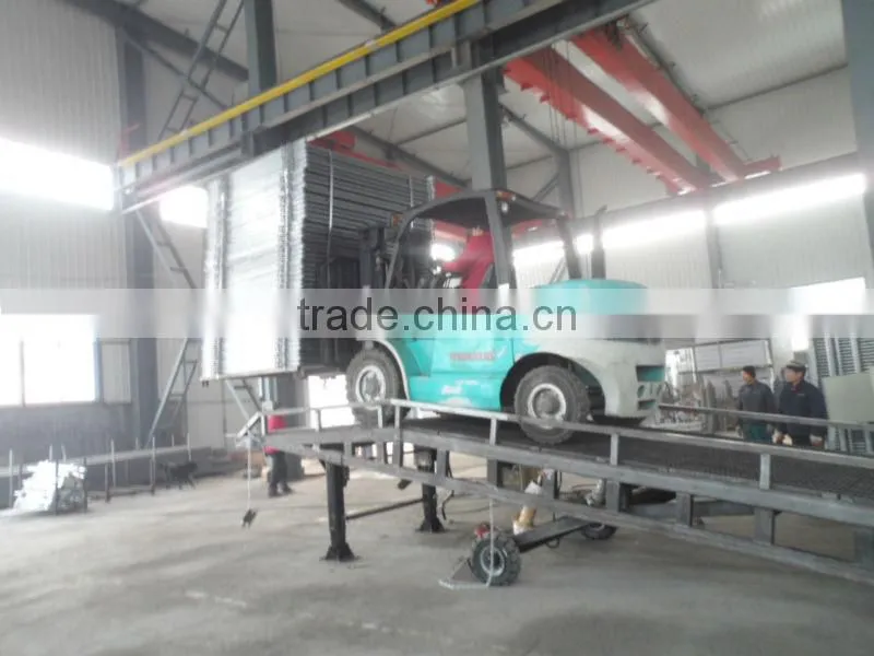 10T mobile hydraulic container loading ramp
