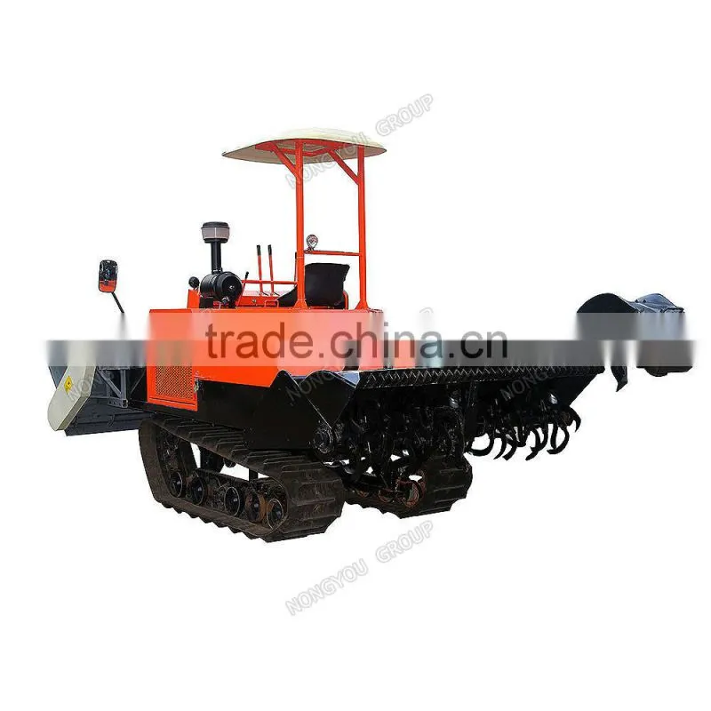 Best Price Power Rotary Tiller Rotary Cultivator Factory Diesel Crawler Track Rotary Cultivator Lime Fertilizer Spreader 2FG-180