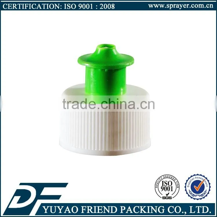 28mm push pull cap plastic bottle cap, manufacture 28/410 Color Push Pull Plastic Cap