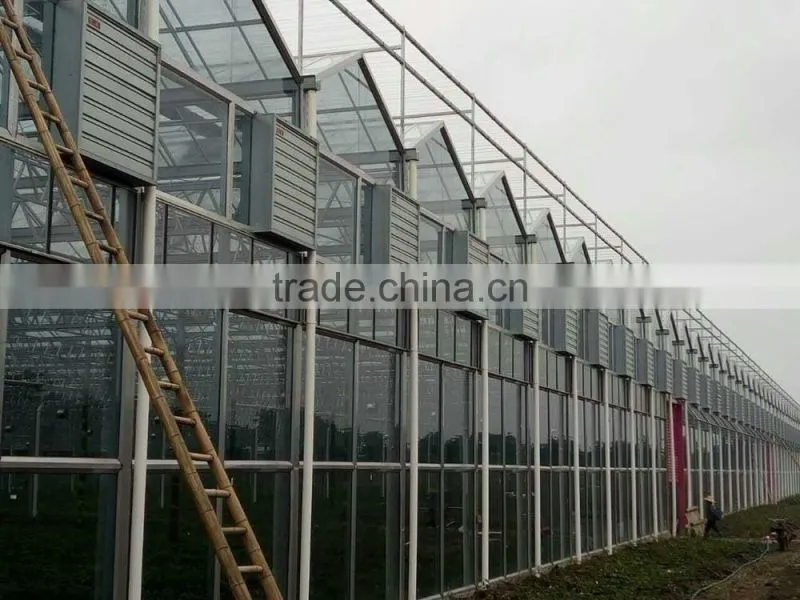 Eco-friendly circulating water pad and fan greenhouse cooling systems
