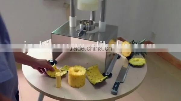 good quality pineapple peeling peeler and coring machine/pineapple core remover (Skype:peggylpp)