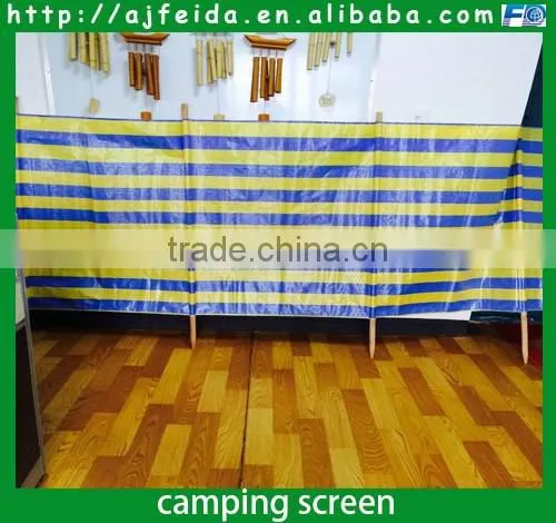 FD-163312PE Stripes beach Wind break For Camping Outdoor Use