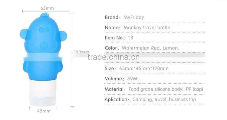 Wholesale reusable soft squeeze silicone perfume bottle