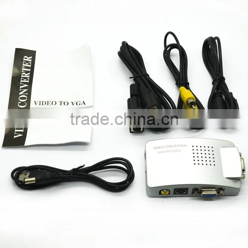 Wholesale High Resolution Video S-Video to Vga converter adapter