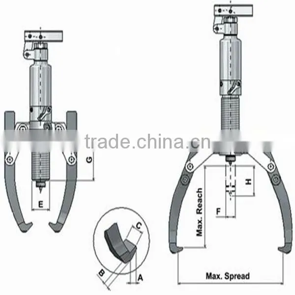 YL-50 Hydraulic Wheel bearing Puller