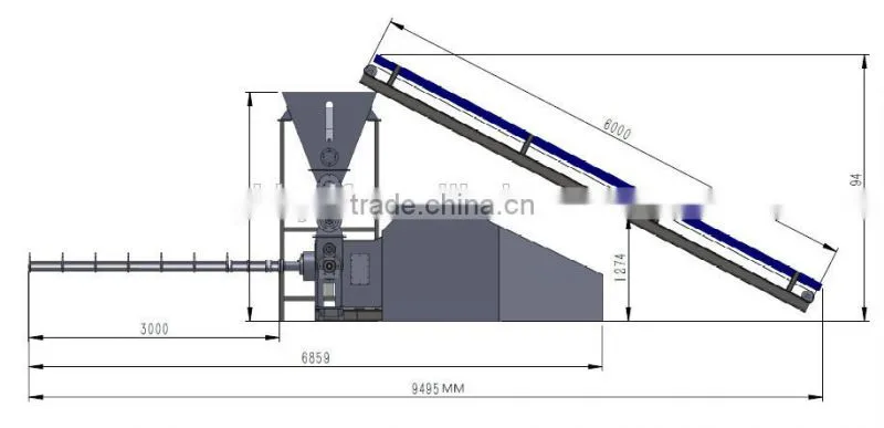 high production capacity palm fiber briquette making machine KJY-1000 with stable delivery time made in China