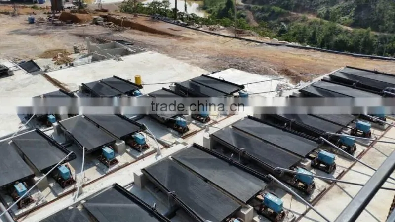 Alluvial gold ore washing plant with high recovery rate