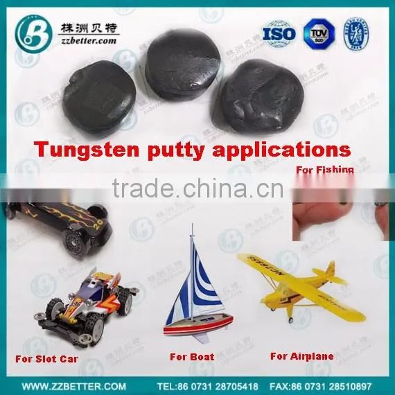 blown/ black/green color tungsten putty