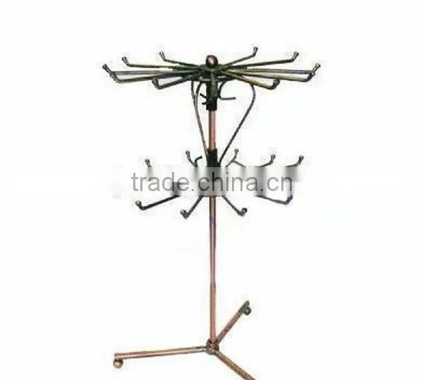 Customized metal rotating necklace display rack