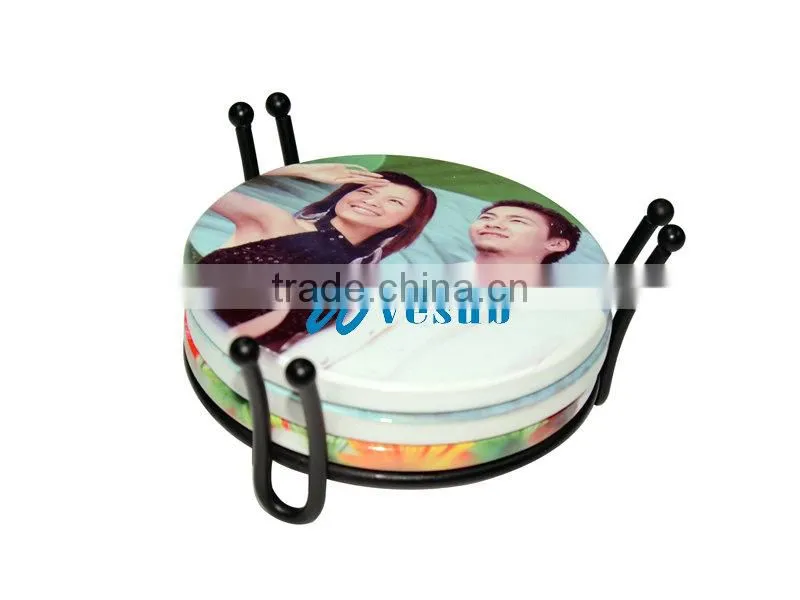 Sublimation Iron tile Photo frame with metal insert