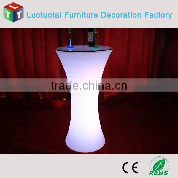 elegant led round cocktail/coffee table /bar furniture