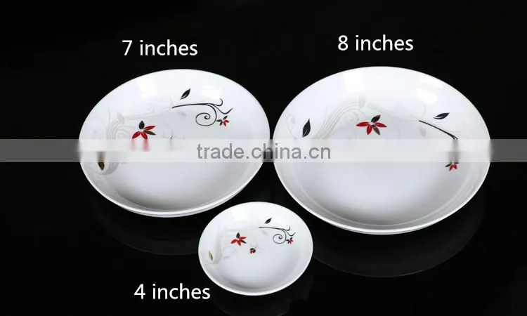 KC-2913 Haonai decal ceramic dinner plate