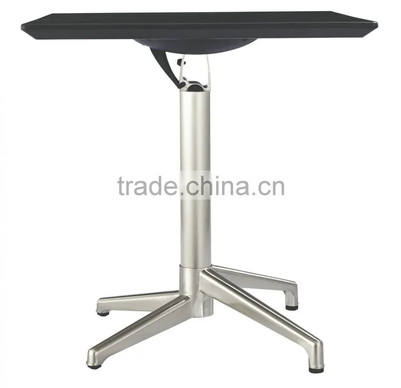 High quality fashion modern outdoor folded ABS top brushed aluminum cocktail table bar table LQ- BT306