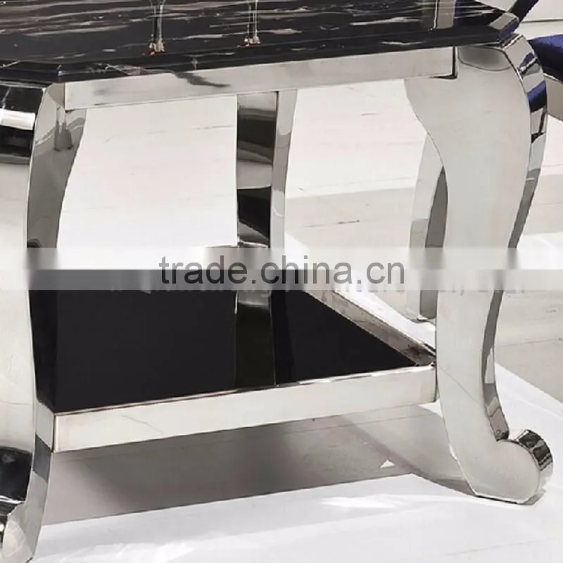 Most popular black color termpered glass side table