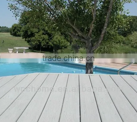 Teak antiseptic wpc wood plastic composite decking, waterproof laminate flooring, outdoor