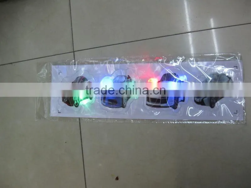 Flashing Led Light Pvc Patch for Clothes