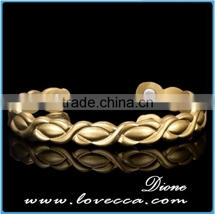 China supplier wholesale health Women Copper Magnetic Wire Bracelet Bangle
