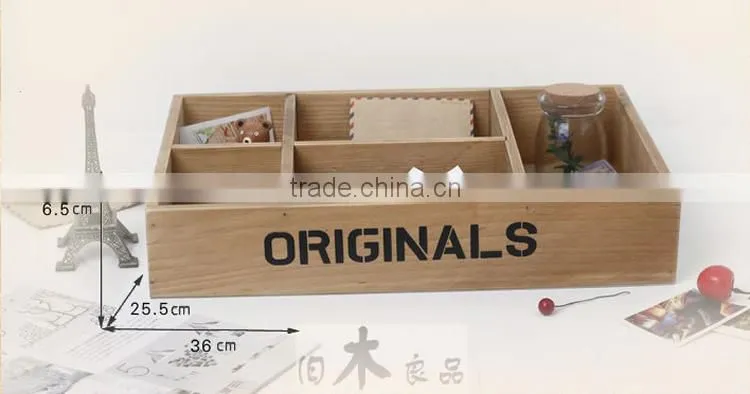 Style restoring ancient ways wooden sewing box