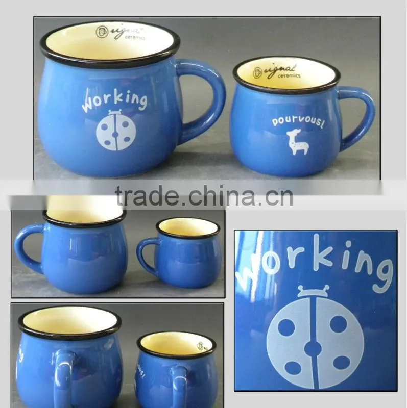 Customized 320ML Ceramic Milk Mug